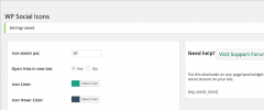 WP Social Icons screenshot 1