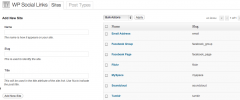 WP Social Links screenshot 1