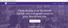 WP Social Media Slider screenshot 1