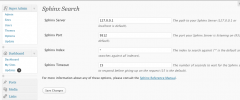 WP Sphinx Search screenshot 1