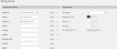 WP Sticky Social screenshot 2