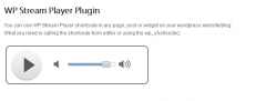 WP Stream Player screenshot 3