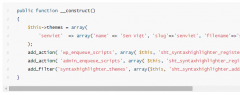 WP SyntaxHighlighter Theme Advance screenshot 2