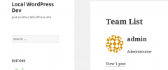 WP Team List screenshot 2