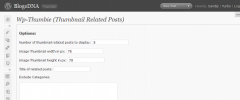 Wp-Thumbie - Related Posts with thumbnails for WordPress screenshot 1