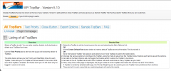 WP-TopBar screenshot 2