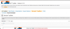 WP-TopBar screenshot 3