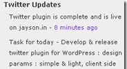WP Tweets (Twitter plugin for WordPress) screenshot 1