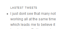 WP Twitter Feeder Widget 1.0 screenshot 1