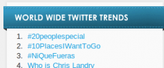 WP Twitter Trends screenshot 2