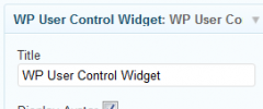 WP User Control screenshot 5