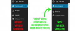 WP User Vandalism Protection screenshot 1