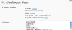 WP-vCard screenshot 1