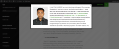 WP Welcome Message screenshot 1