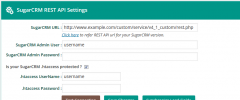 WordPress to SugarCRM Lead screenshot 1