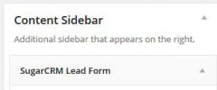 WordPress to SugarCRM Lead screenshot 4