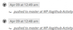 WP Xagithub Activity screenshot 1