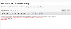 WP Youtube channel gallery screenshot 2