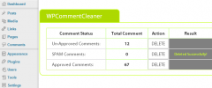 WPCommentCleaner screenshot 1