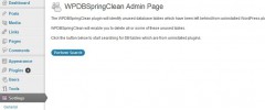WPDBSpringClean screenshot 1
