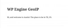 WP Engine GeoIP screenshot 2