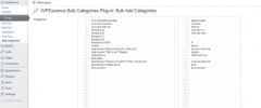 WPEssence Bulk Categories screenshot 1