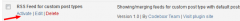 Codeboxr RSS Feed for custom post types screenshot 1