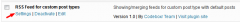 Codeboxr RSS Feed for custom post types screenshot 2