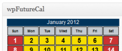 wpFutureCal screenshot 1