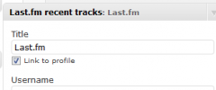 WPLastfm screenshot 2
