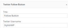 WPLOOK Twitter Follow Button (new) screenshot 1