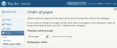 WPML Page Order screenshot 2