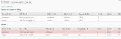 WPMU Automatic Links screenshot 1