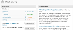 WPMU Simple Dashboard screenshot 2