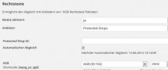 wpShopGermany - Protected Shops screenshot 1