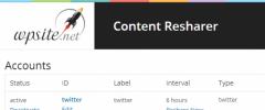 WPsite Content Resharer screenshot 1