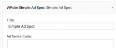 WPsite Simple Ad Spot screenshot 1