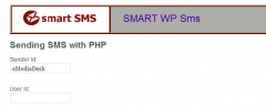 WP SMART Sms Plugin screenshot 1