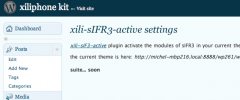 xili sIFR3 active screenshot 2