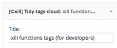xili-tidy-tags screenshot 5