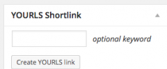 YOURLS Link Creator screenshot 1