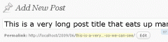 YOURLS: WordPress to Twitter screenshot 1