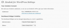Zendesk for Wordpress screenshot 1