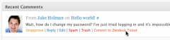 Zendesk for Wordpress screenshot 3