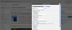 ZenphotoPress screenshot 2